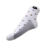 AVI White Blue and Grey socks with printed triangles C3R1000022