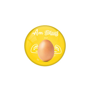 AVI Metal Yellow Colour Fridge Magnet With Iam Strong Design