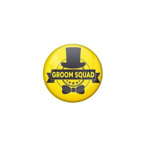 AVI Metal Yellow Colour Fridge Magnet With Groom Squad Yellow Design