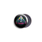 AVI 58mm Regular Size Badge Black Tirupathi Balaji Hindu God R8002358