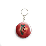 AVI Metal Keychain  Red Portugal Football player Cristiano Ronaldo R7000033