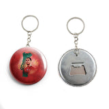 AVI Metal Keychain  Red Portugal Football player Cristiano Ronaldo R7000033