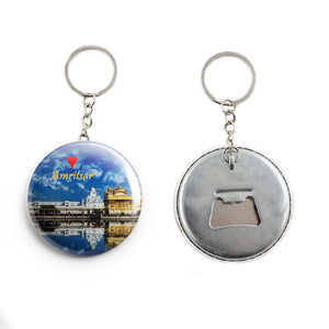 AVI Blue Amritsar Golden Temple Keychain Regular Size Metal 58mm R7002029