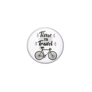 AVI White Colour Metal Fridge Magnet Time to travel Design